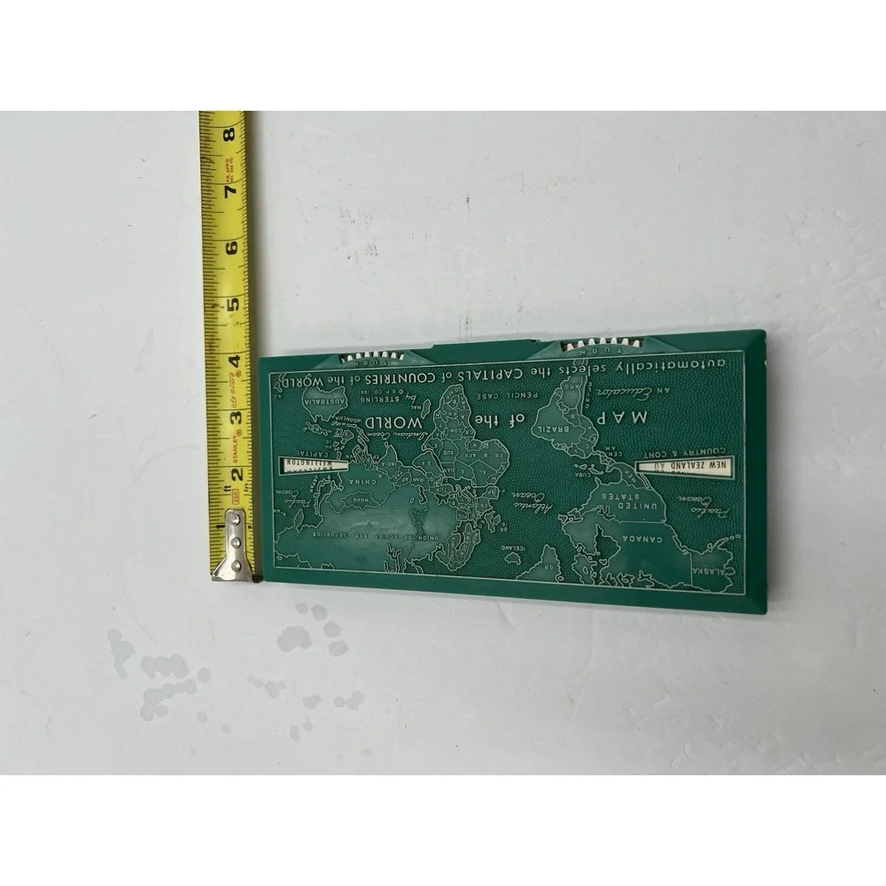 Vintage 1960 Sterling Map of the World Educator Pencil Case No 538 USA